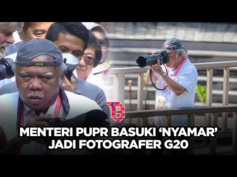 Gaya nyentrik Basuki Hadimuljono, menteri PUPR disebut nyamar jadi fotografer di G20  | NEWSFLASH