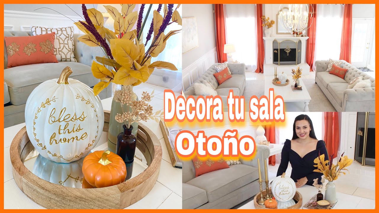 DECORACIÓN OTOÑO 🍂 DECORA TU SALA