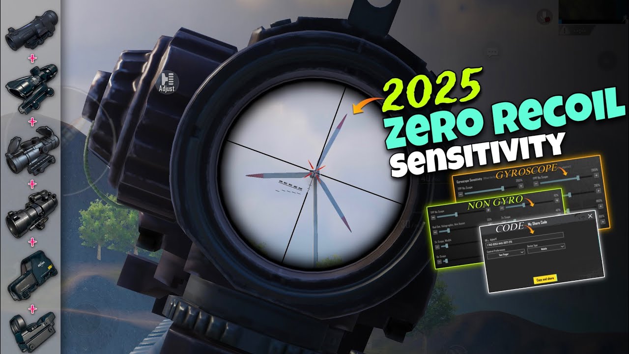 2025 World Best Sensitivity Settings 🔥 For All Mobile Non Gyro And Gyroscope ✅ | PUBG MOBILE |