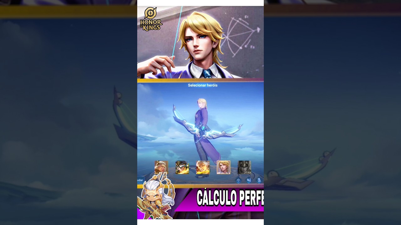 Honor of kings Shorts: Skin Cálculo Perfeito de Hou Yi - Rota inferior / Adc  01 