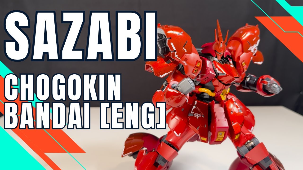 Review Sazabi Chogokin by Bandai, a very heavy action figure! [ENG