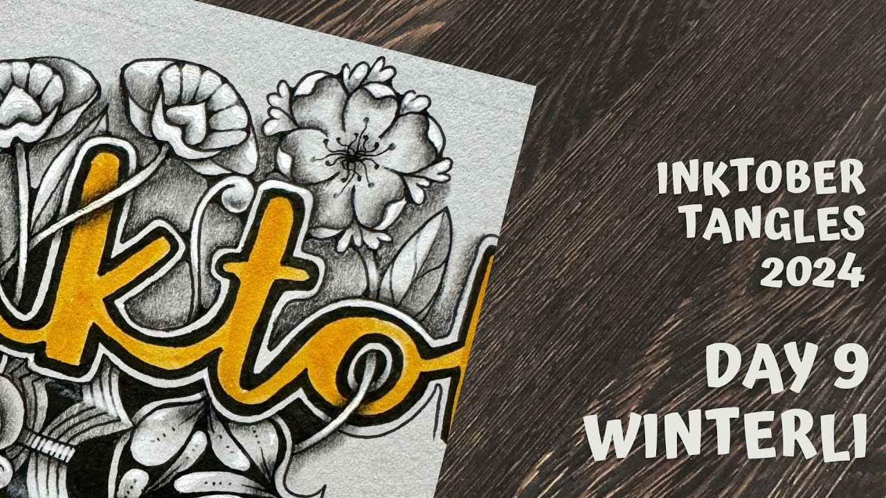 Inktober Tangles 2024 - День 9 - Winterli