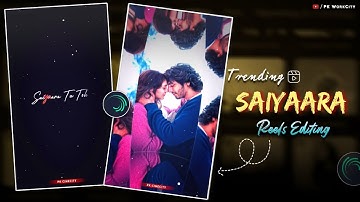 New Trending Saiyaara Song Video Editing Alight Motion Tutorial @PkWorkcity
