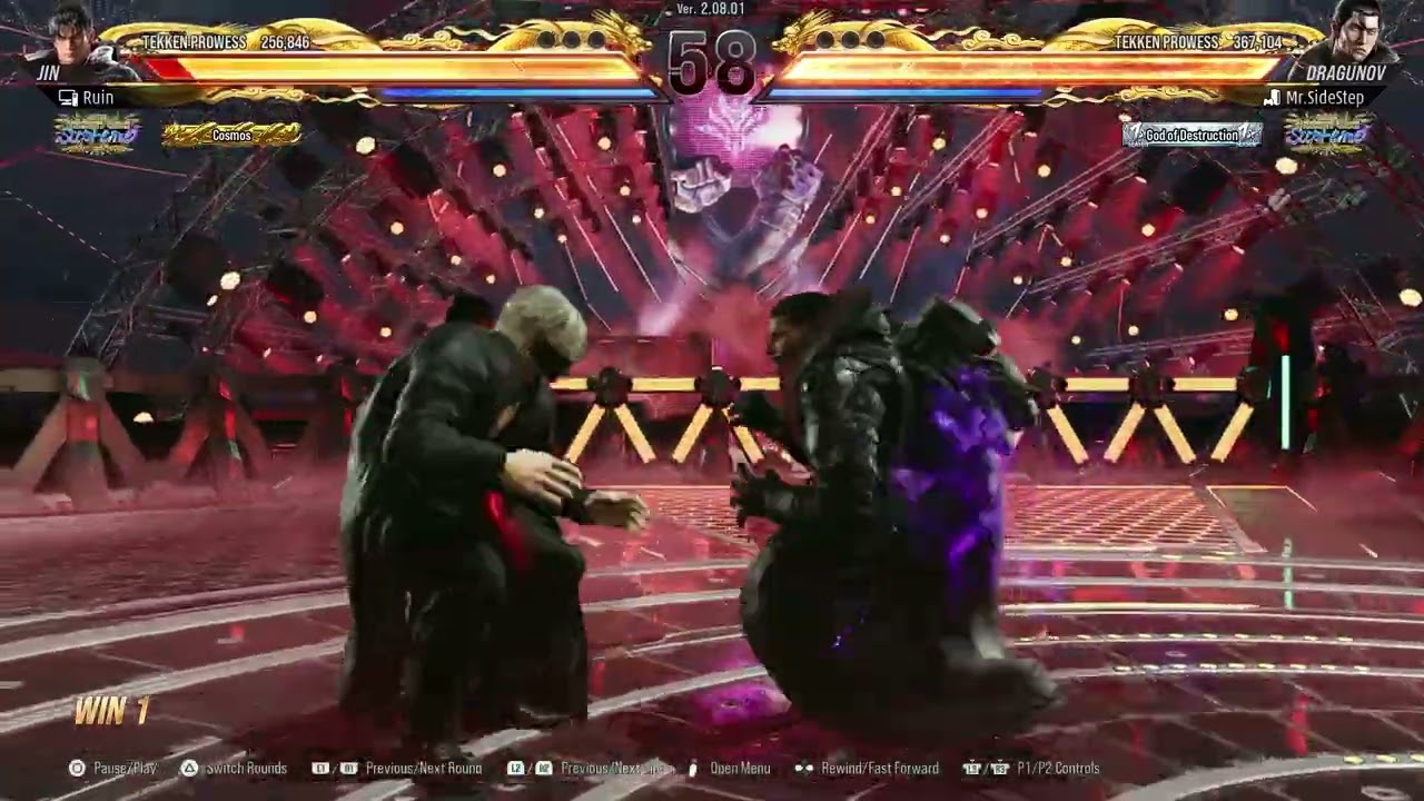 Fighting a patient Dragunov is always scary! High level Jin.