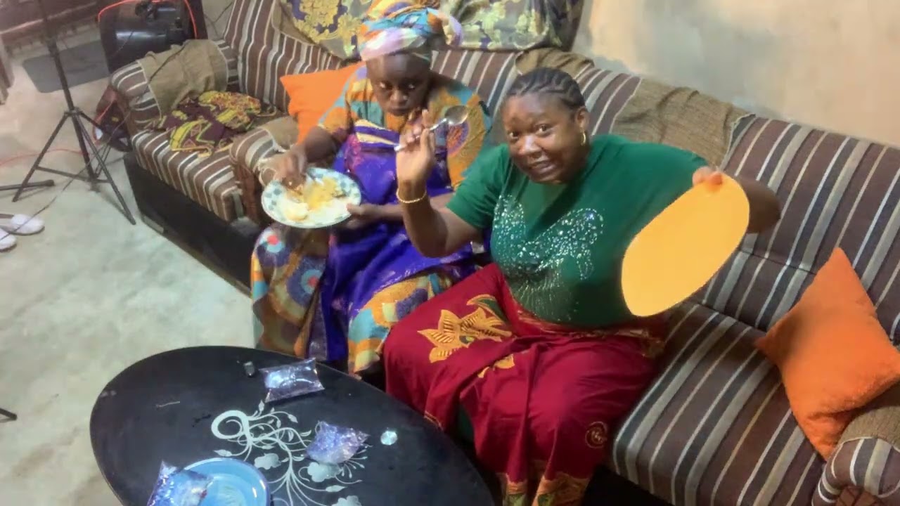 Food competition with machine and Granny042comedy 