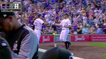 ARI@COL: Blackmon lines RBI triple into right field
