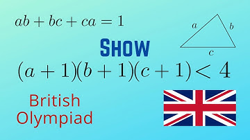 Problem 6 from the British Maths Olympiad | Inequalities | Math Olympiad Training