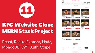 KFC Clone Complete MERN Stack Project (Part-11) | React, Redux, Formik, Yup, Node, Express, MongoDB