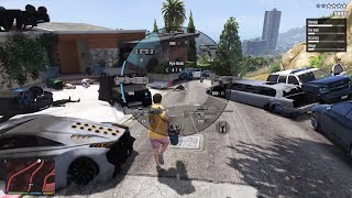 GTA 5 - Franklin Eventually Shows Up To Defend His Home   Ten Star Escape