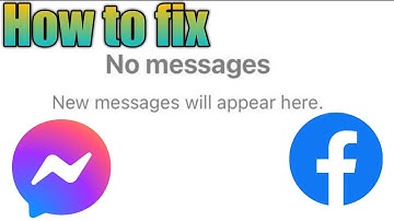 Fix no messages new messages will appear here | messenger not showing messages | messenger problem