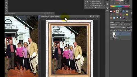 Frame a photo in Photoshop or Elements