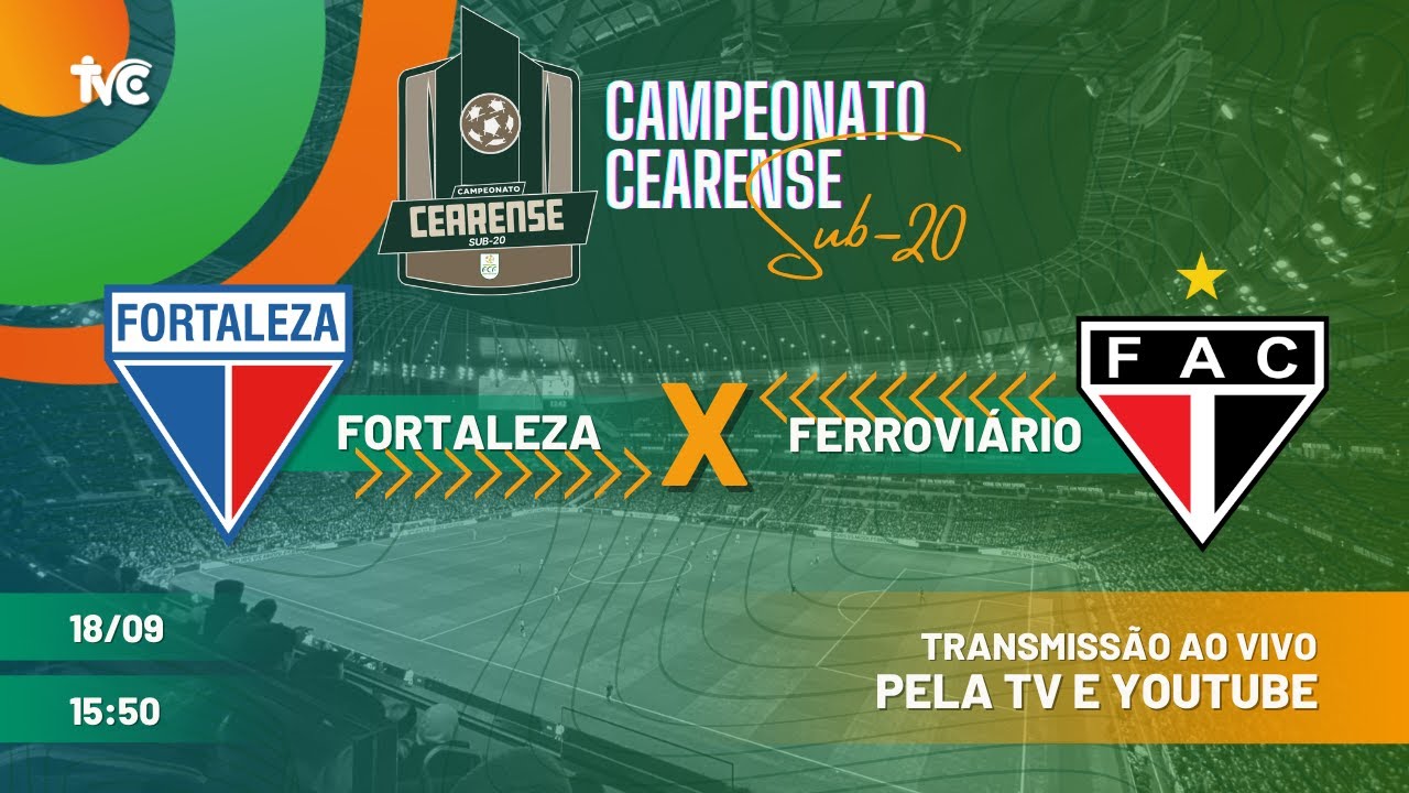 FORTALEZA X FERROVIÁRIO | AO VIVO COM IMAGENS | CAMPEONATO CEARENSE SUB ...
