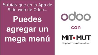 Crear un mega menú en el Sitio web de Odoo 2022