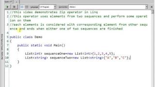 Celebrity Zip Operator in Linq (C# code) Wealth