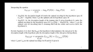 ML - 17CS73 (Module 4) BAYEIAN LEARNING: Minimum Description Length Principal