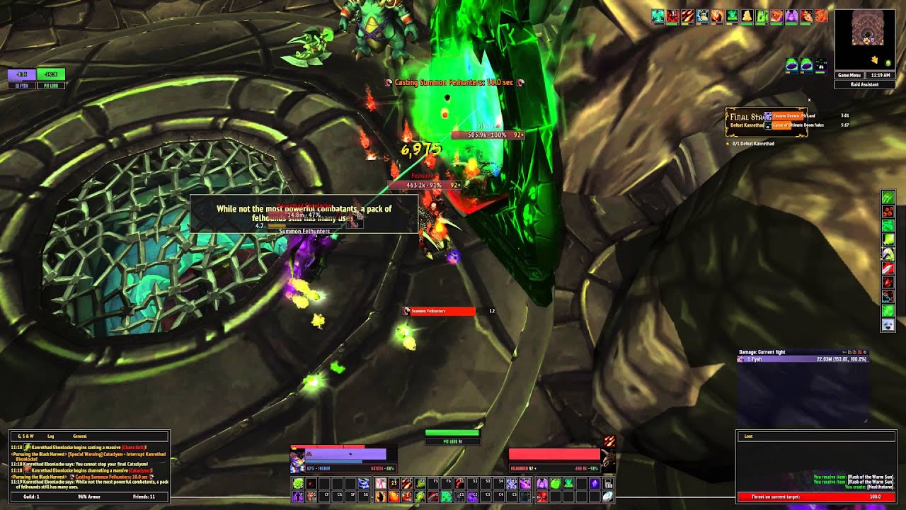 Fysh @ Eredar - Green Fire (Kanrethad Ebonlocke)