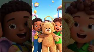 Three Happy Kids Singing Fun Learning Rhymes | Cute Kids Song for Children 🎵🌈 #shorts #kidsrhymes