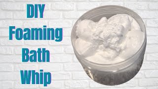 DIY Foaming Bath Whip From Scratch