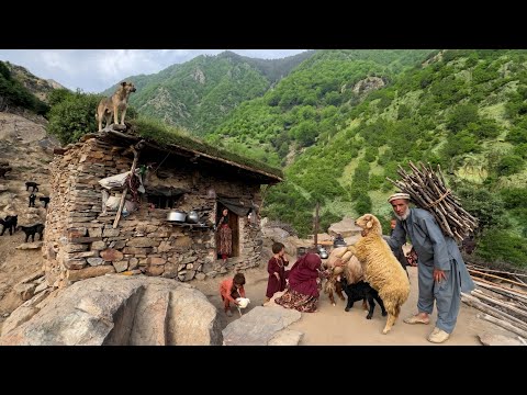 A Quiet Summer Day in a Remote Mountain Village | Simple Living & Cooking Juicy Lamb Kebabs 🏔️❤️