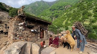 A Quiet Summer Day in a Remote Mountain Village | Simple Living &amp; Cooking Juicy Lamb Kebabs 🏔️❤️