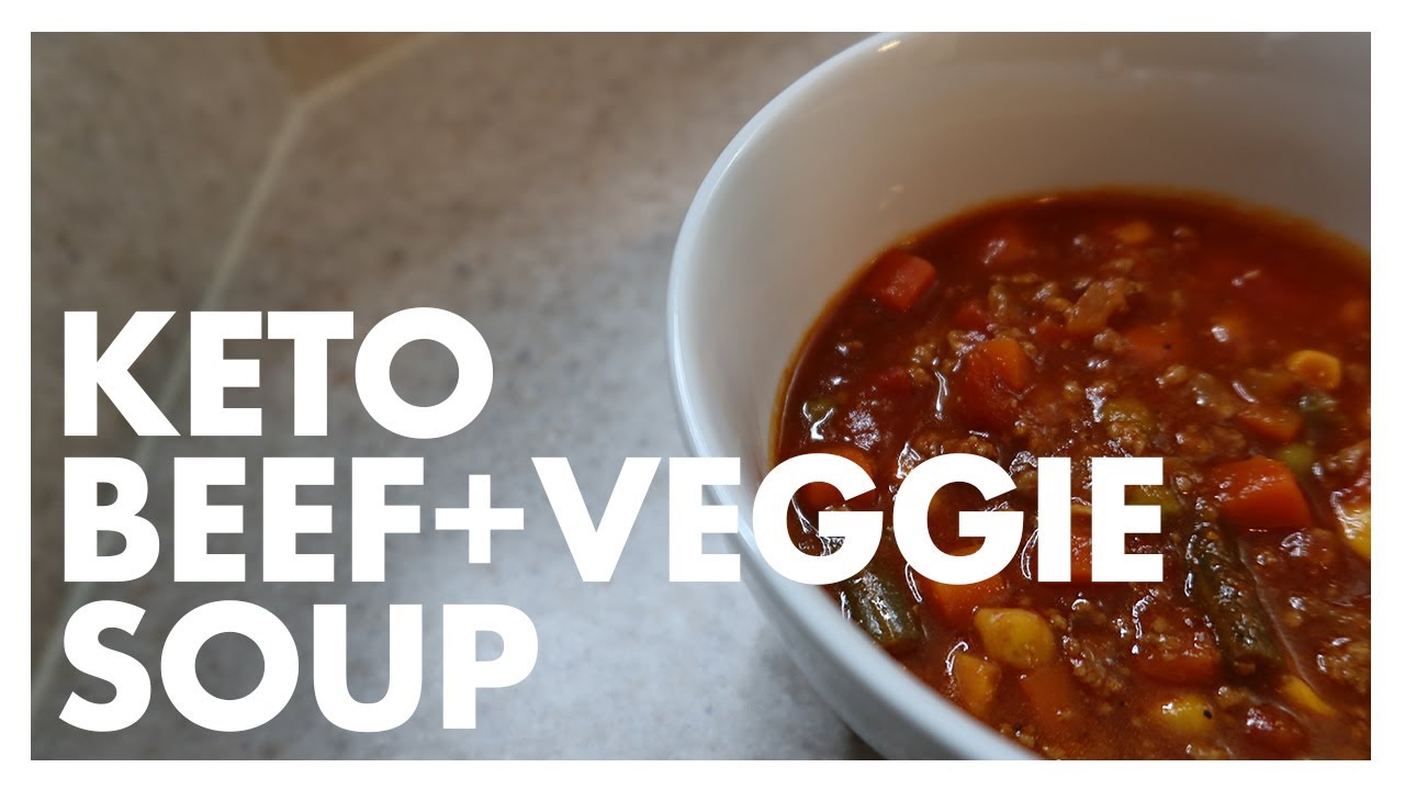 Keto Beef and Vegetable Tomato Soup Recipe YouTube