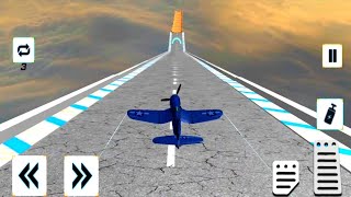 Aeroplane GT Racing Stunts Aeroplane Games - Aeroplane Mega Ramp | Android GamePlay #2 screenshot 2