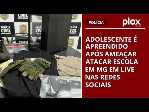 Adolescente é apreendido após ameaçar atacar escola em MG em Live nas redes sociais