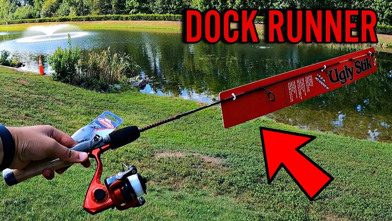 UGLY STIK DOCK RUNNER CHALLENGE! Catching BIG BASS on DOCK RUNNER