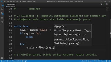 Python - Hata Yönetimi Uygulama Örneği