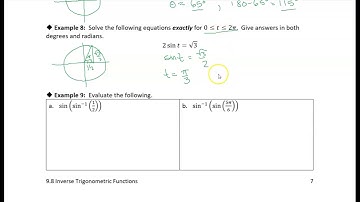 9.8 Inverse Trig Functions: Example 8