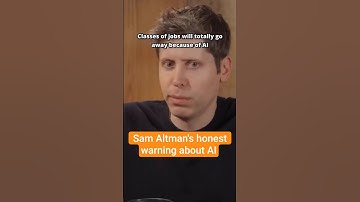 "Classes of jobs will totally go away" - Sam Altman