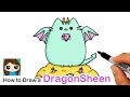 How to Draw a Dragon Pusheen | Dragonsheen