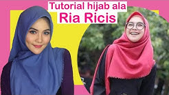 TUTORIAL HIJAB SEGI EMPAT MENUTUP DADA ALA RIA RICIS - Durasi: 8.14. 