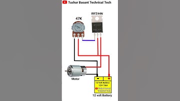12 Volt Speed Controller Connection DIY Project #shorts