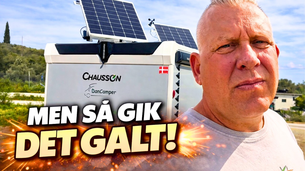 Udskiftning af HEPA Sunseeker solceller på autocamperen – men så gik det galt