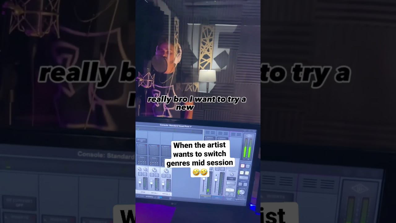 When the artist wants to switch genres mid session 🤣 