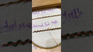 Embroidery practice -Interlaced Back Stitch #embroidery   #handmade