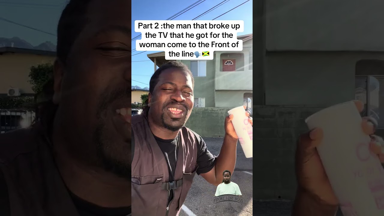 Мужчина, который разбил телевизор, купленный для женщины, встаньте в начало очереди 🗣️🇯🇲
