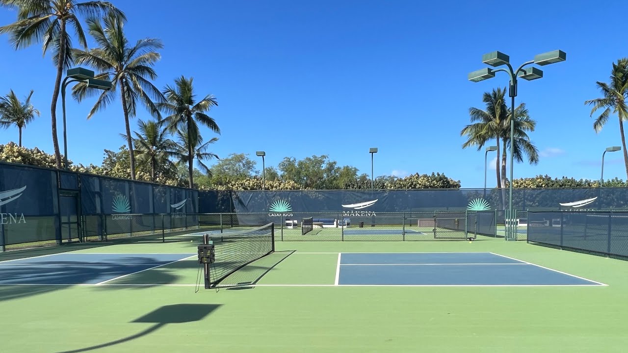 Singles Pickleball Game 1. Me vs. Kelson Lau.