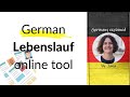 CV writing: Generate your German Lebenslauf with this tool #HalloGermany