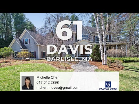 61 Davis Road, Carlisle, MA home video tour