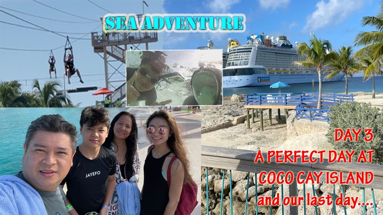 DAY THREE A PERFECT DAY AT COCO CAY / ZIPLINE / SNORKELING YouTube