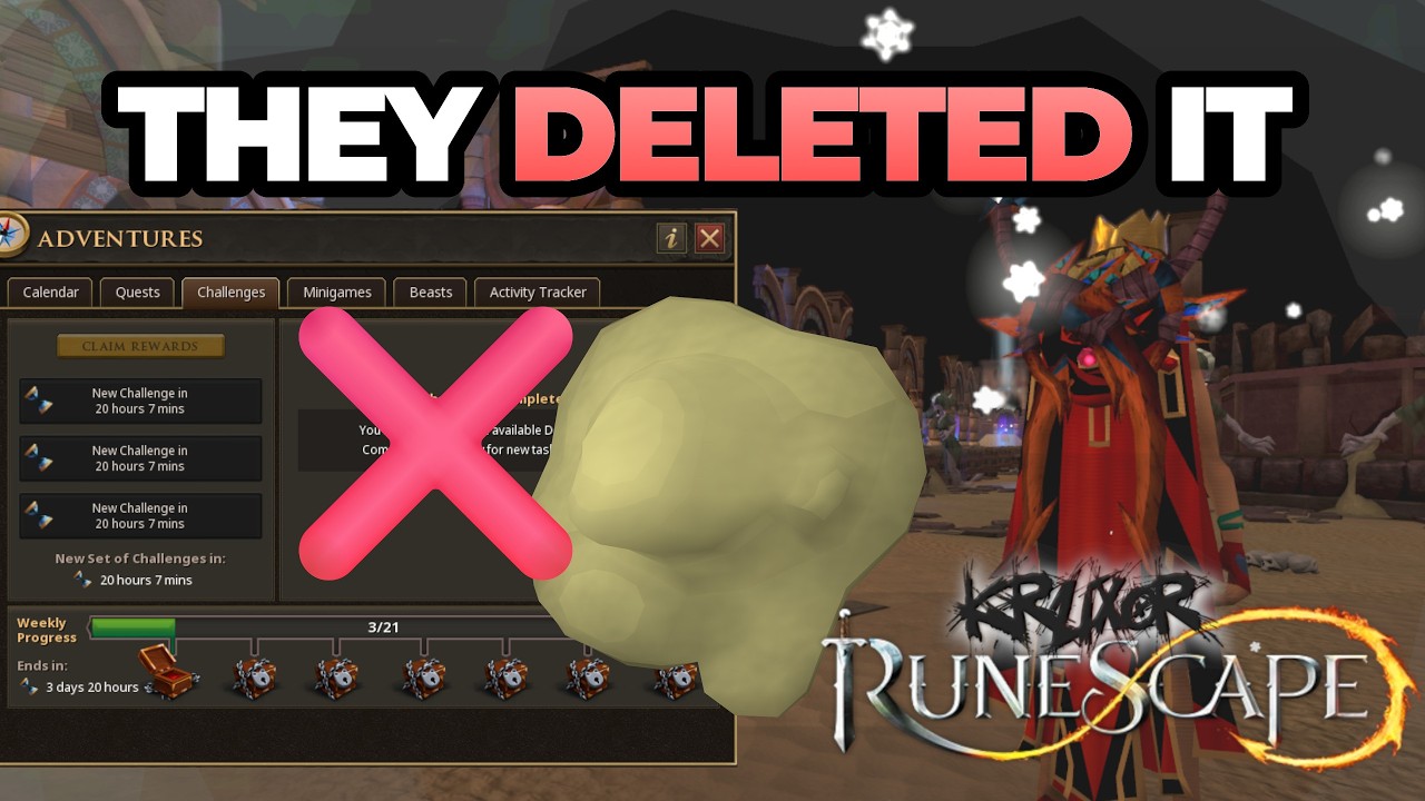 Закрытие DailyScape: Jagex удаляет Vis Wax и ежедневные задания.