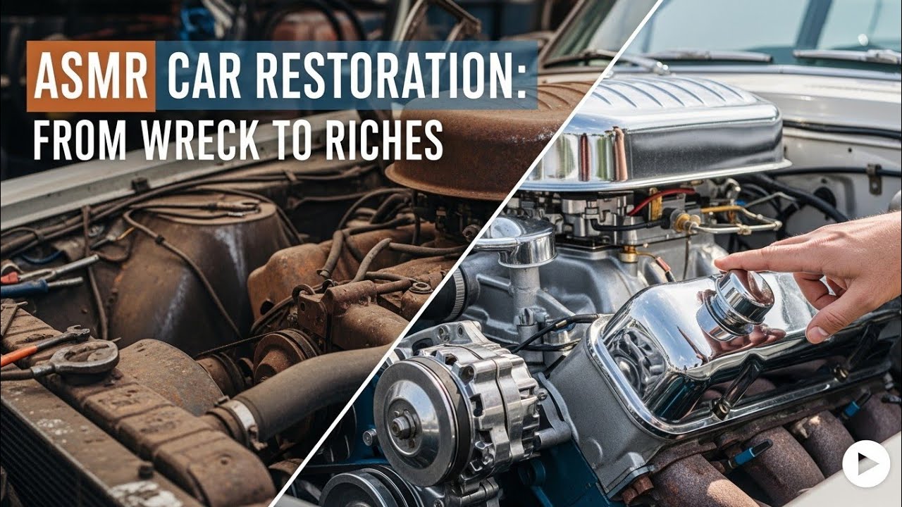 Ultimate ASMR Car Restoration: Deep Blue Nissan Skyline GT-R R34 1999 Revived from Abandoned Ruins