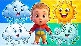 The Weather Song 🌦️ | Sun, Rain, Snow & Wind for Kids | Fun Toddler Learning Song screenshot 4
