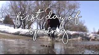 Puddle Jumping on the  First Day of Spring