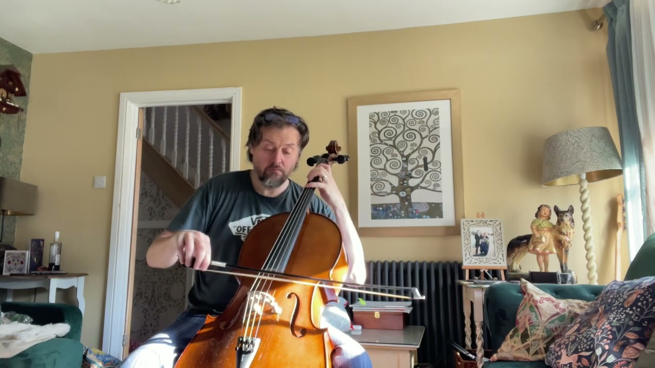 Week #3- three weeks into learning Cello - sound  of silence