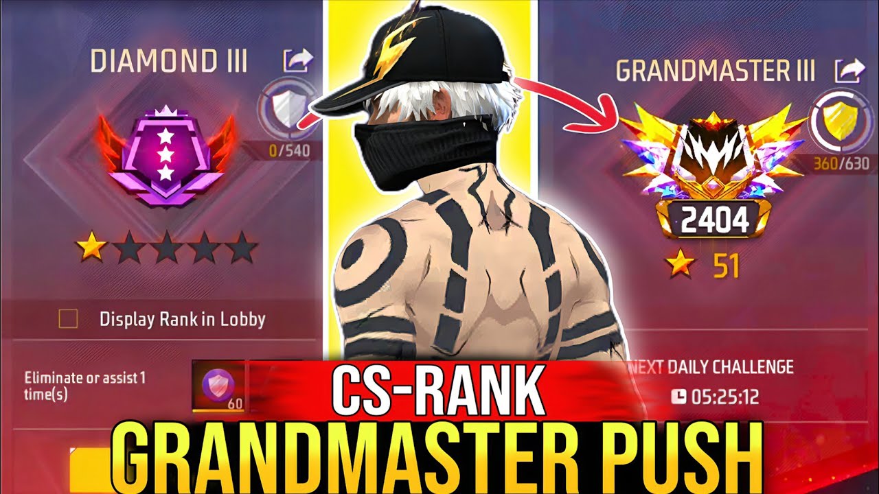 Pushing Top 1 Grandmaster 🥵📈 In Cs Rank Season 35 | Cs Rank Gameplay✅ 