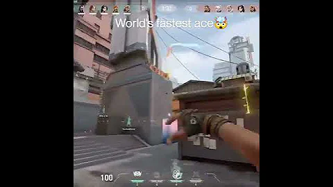 world's fastest ace🤯🤯🤯 #valorant #shorts