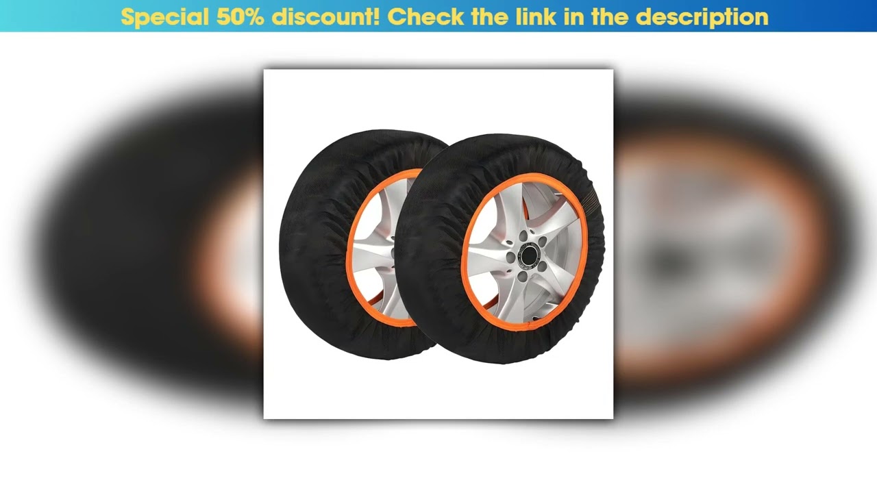Unboxing 2Pcs Car Tires Winter Anti-Skid Covers Snow Chains Tires Socks Tire Anti Freezing Anti Fro